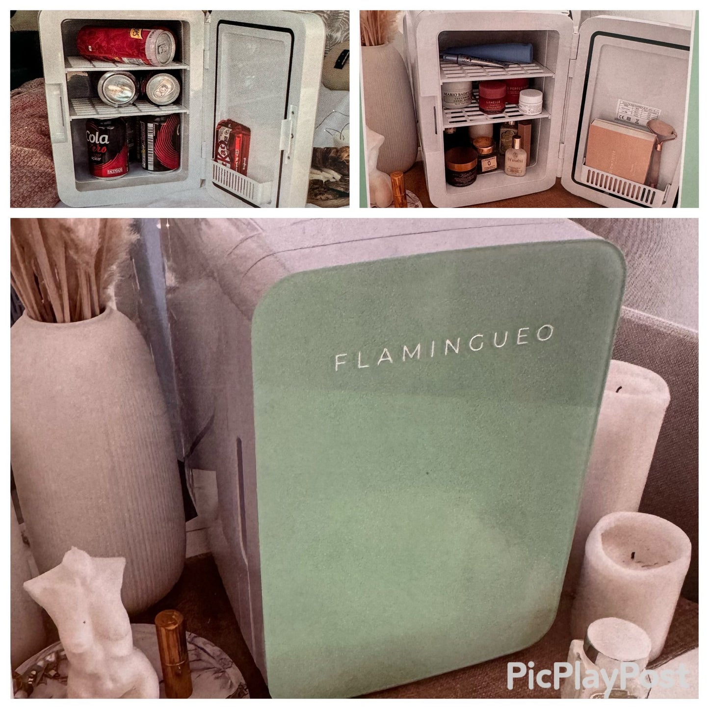 Frigorifero Flamingueo Mini Frigo 10L Frigorifero Piccolo per cosmetici e bevande