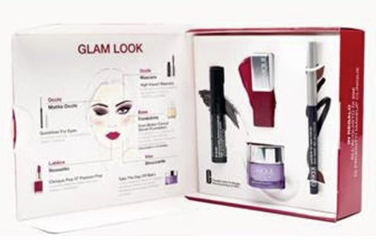 SET CLINIQUE BEAUTY BOX GLAM LOOK 4PZ TESTER